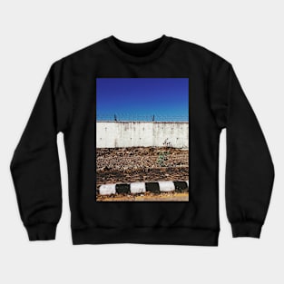 Wall With Barbed Wire Crewneck Sweatshirt